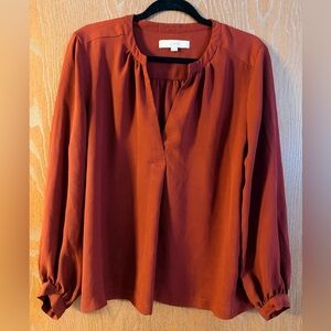 LOFT Large Women's Terracotta Blouse